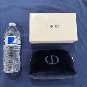 Dior Midnight Blue Velvet Pouch
